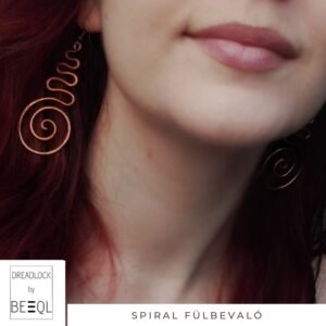 BeEql Spiral fülbevaló kézműves ékszer 01