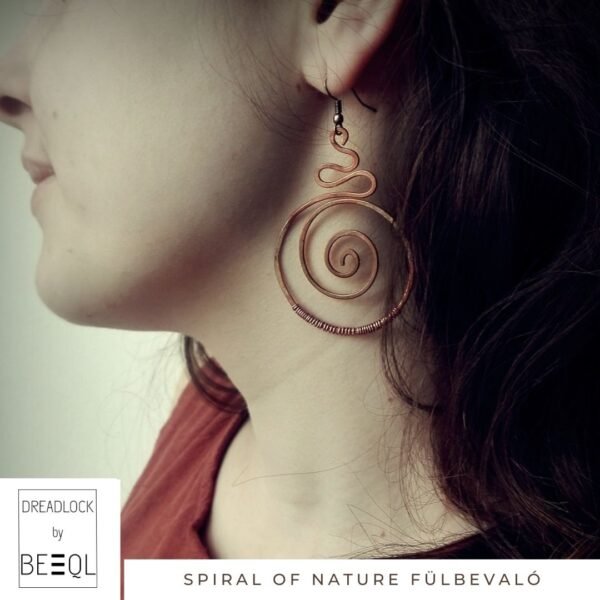 BeEql Spiral of nature fülbevaló kézműves ékszer 02