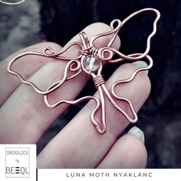 BeEql Luna moth kézműves ékszer Dreadlockshop 01